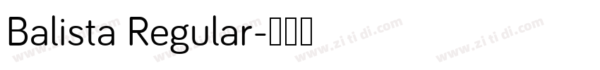 Balista Regular字体转换